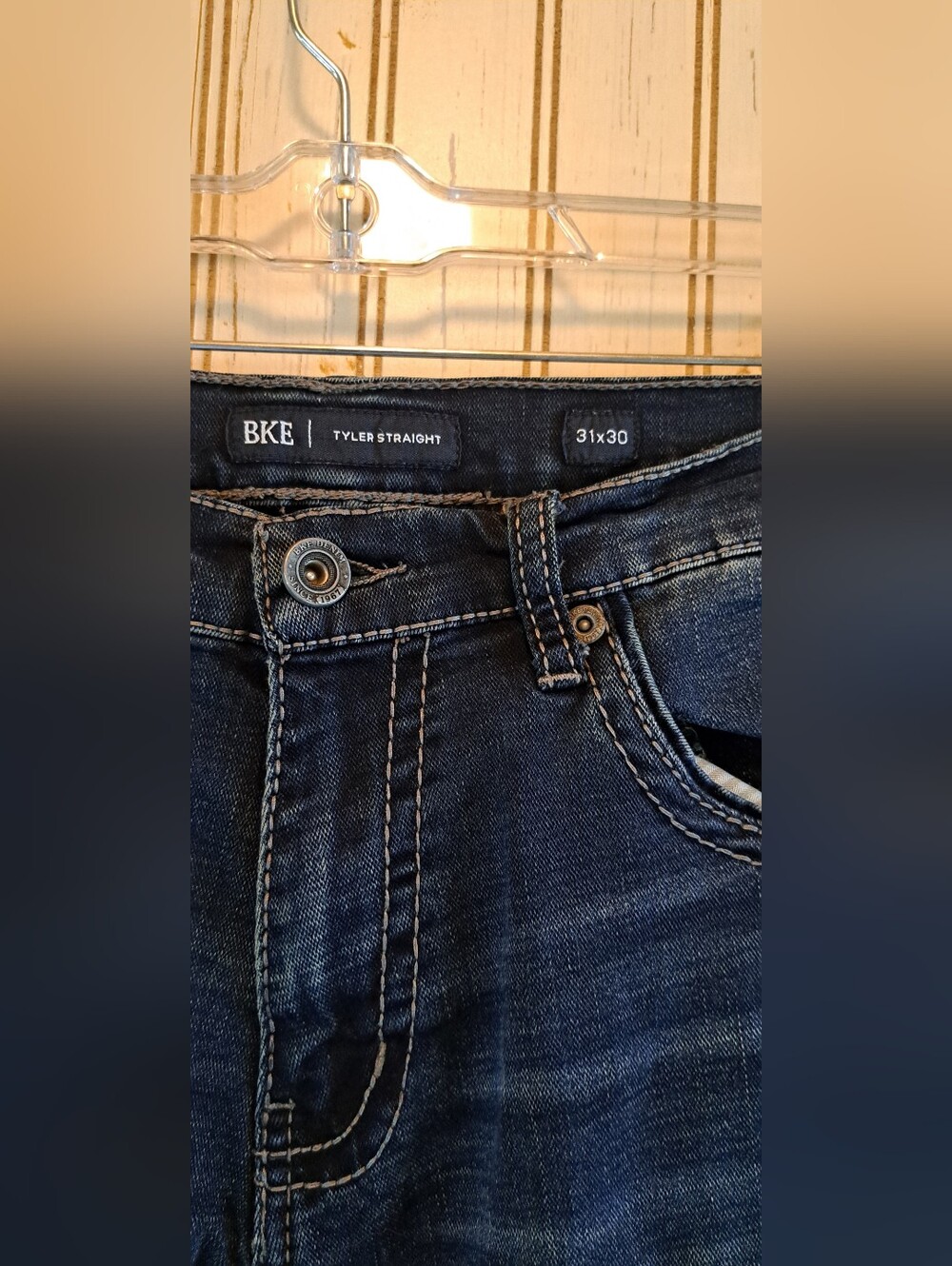 Mens Buckle BKE Tyler Straight Leg Jeans Size 31 x 29 Stretchy Cowboy Western - Picture 5 of 8